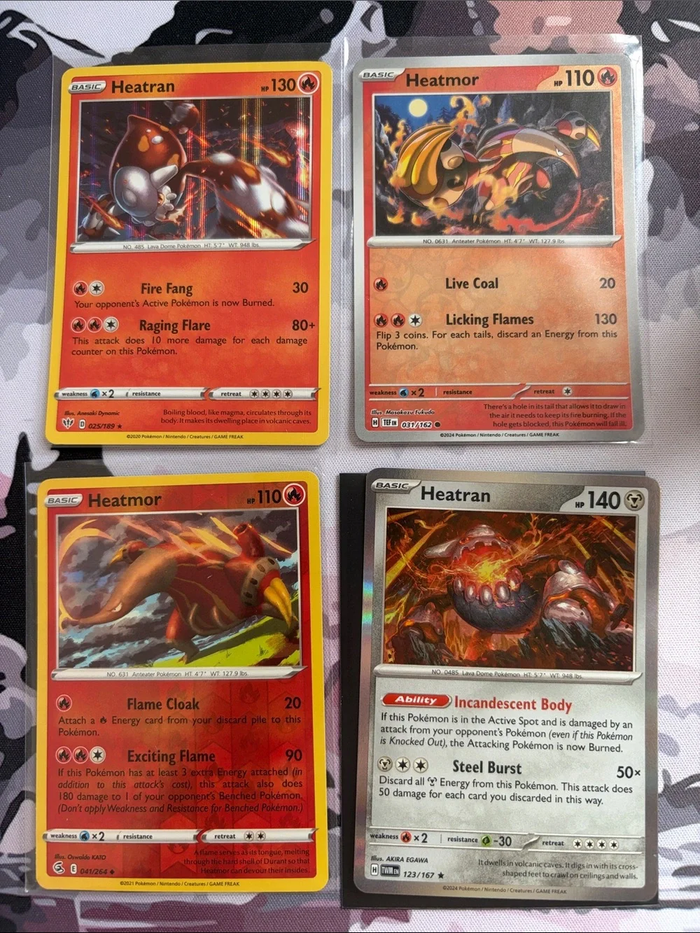 Heatran Heatmor Reverse Holo Holo Pokémon Card Lot Multiple Artworks TCG ✨5/$25✨